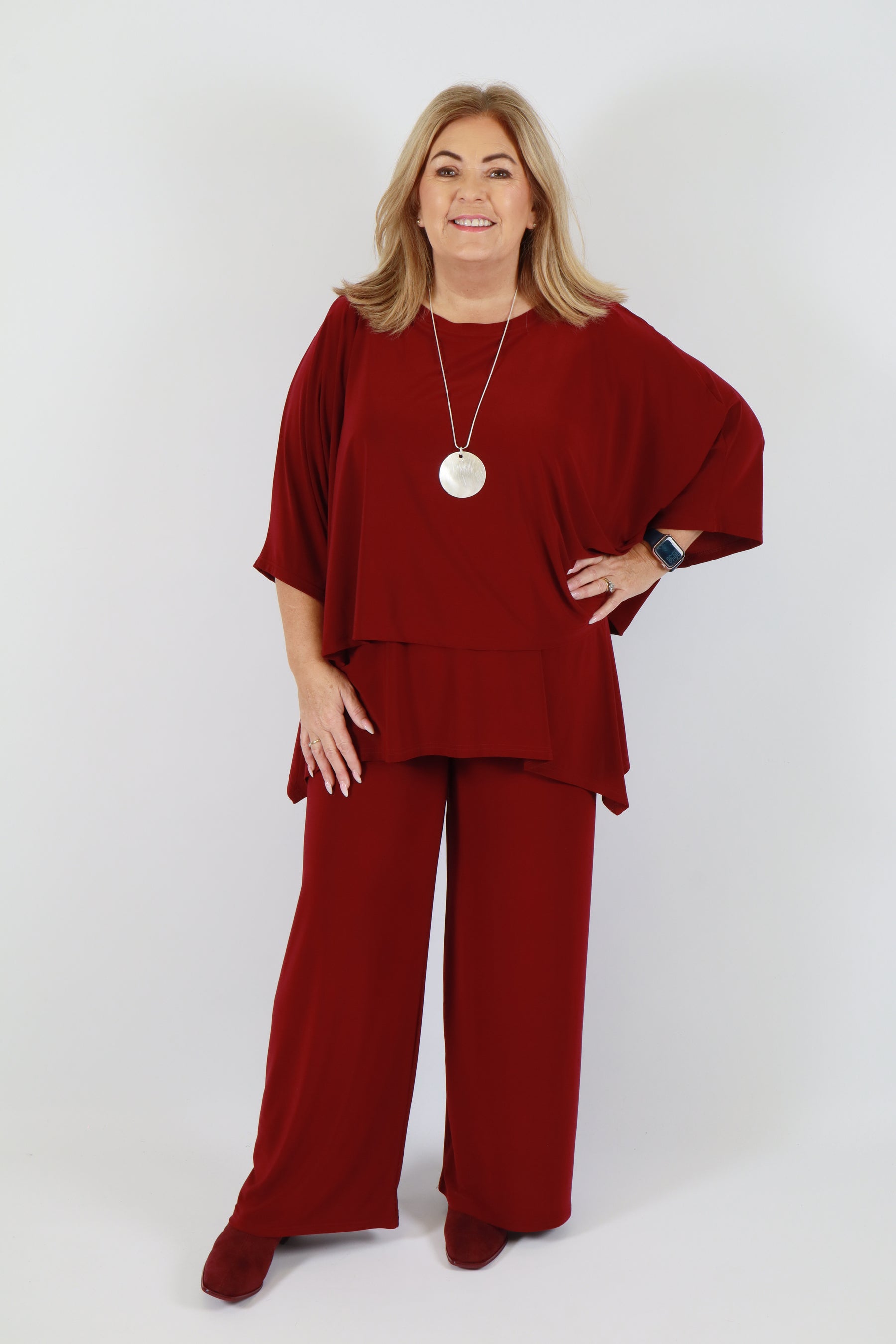 Magna One Size Top in Wine