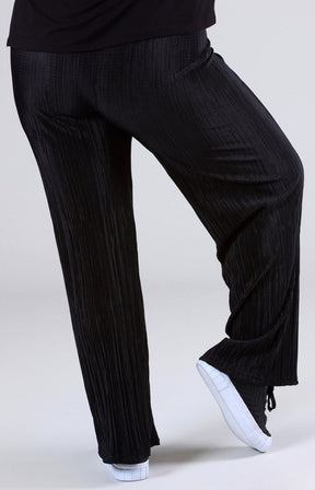 Magna Plisse Trousers in Black