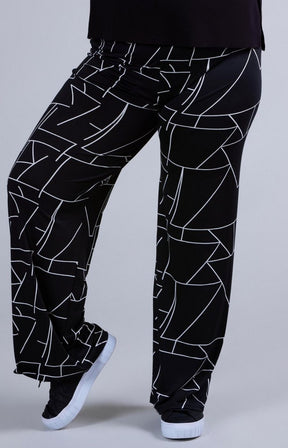 Magna Printed Wide Leg Trousers
