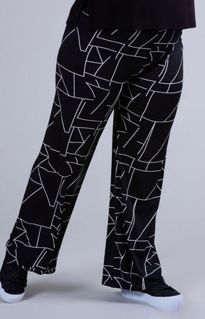Magna Printed Wide Leg Trousers