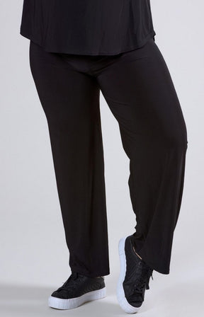 Magna Wide Leg Trousers in Black