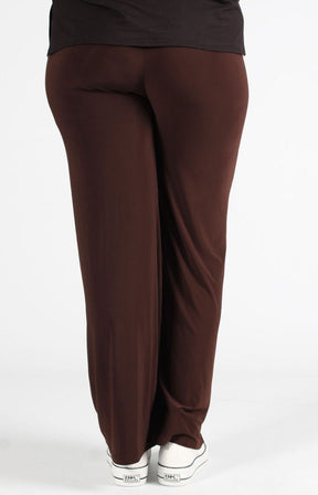 Magna Wide Leg Trousers in Brown