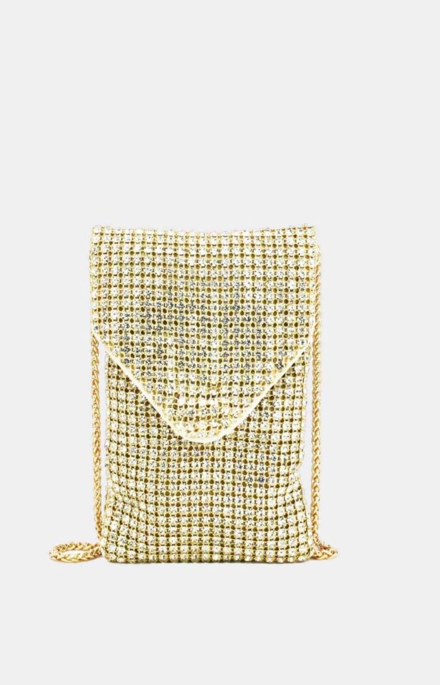 Maisie Phone Bag in Gold