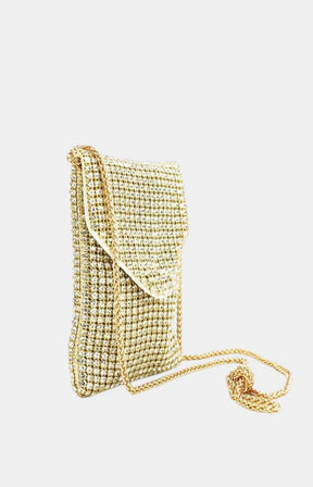 Maisie Phone Bag in Gold 