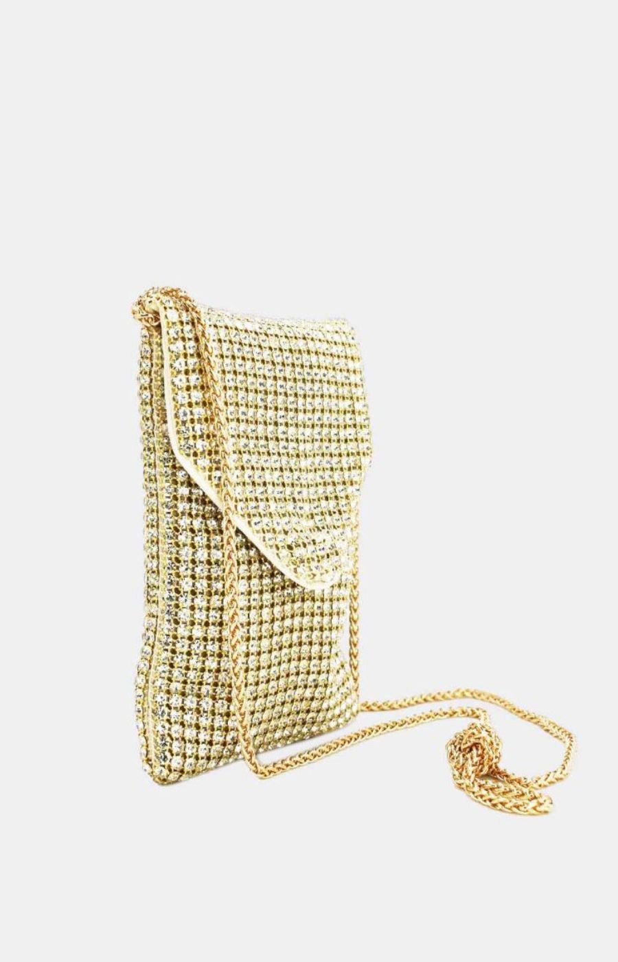 Maisie Phone Bag in Gold 