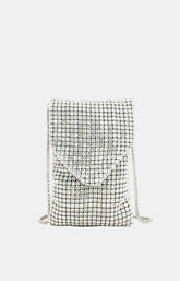 Maisie Phone Bag in Silver 
