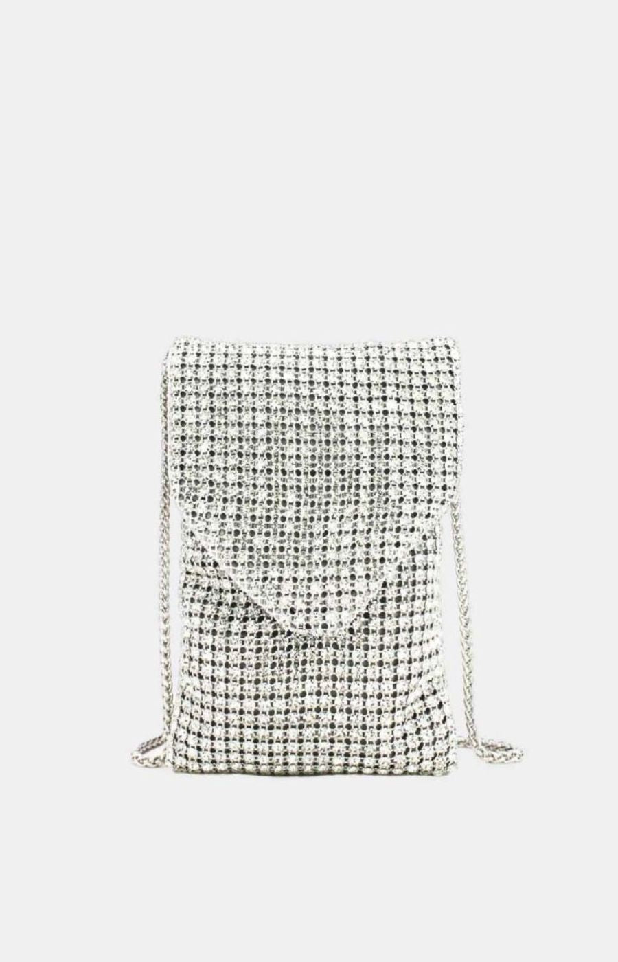 Maisie Phone Bag in Silver 