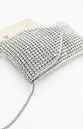Maisie Phone Bag in Silver 