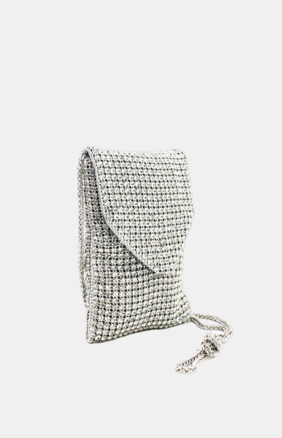 Maisie Phone Bag in Silver 