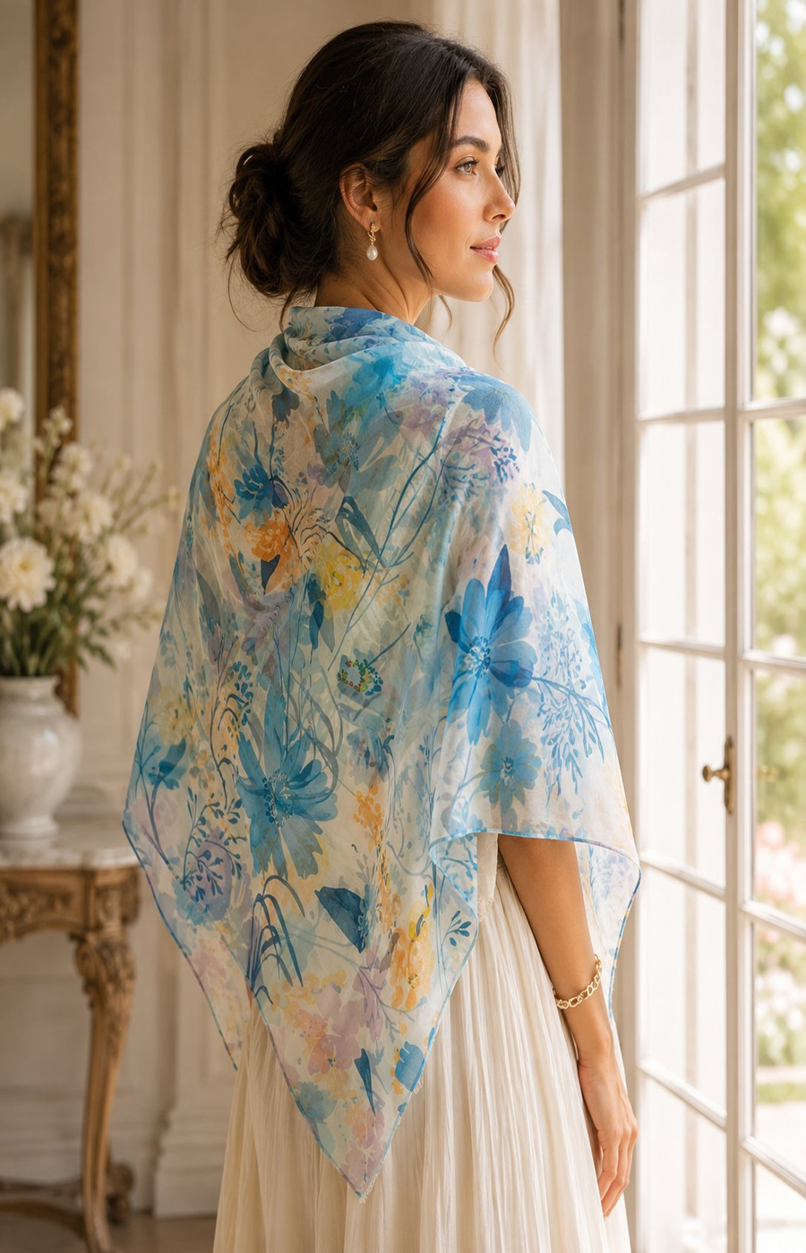 Margot Scarf in Blue 