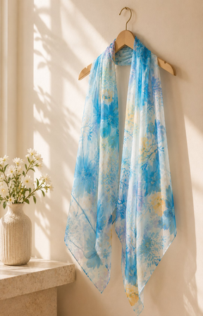 Margot Scarf in Blue 