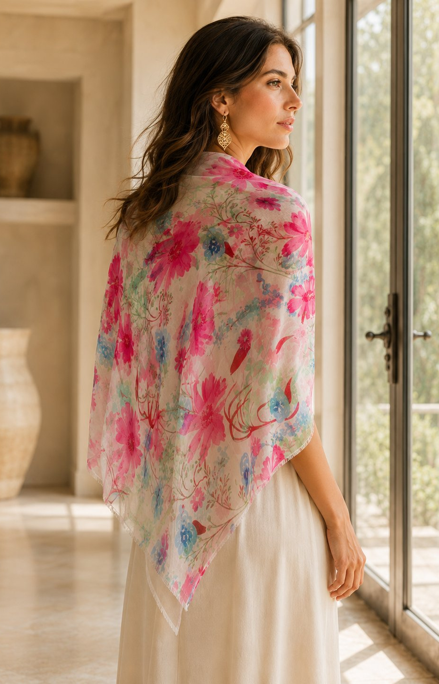 Margot Scarf in Pink  