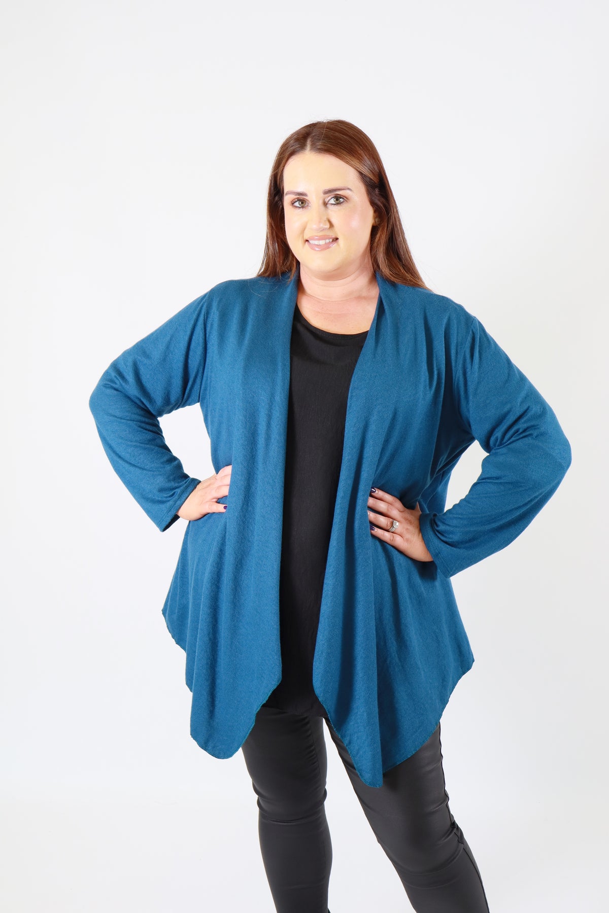 Marjorie Cardigan in Teal