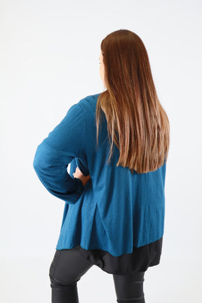 Marjorie Cardigan in Teal