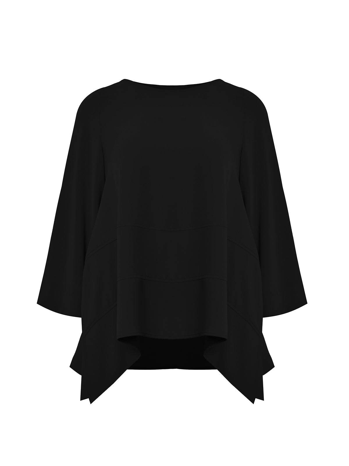 Mat Cutline Top in Black