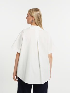 Mat Floral Shirt in White 