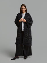 Mat Longline Cardigan in Black 