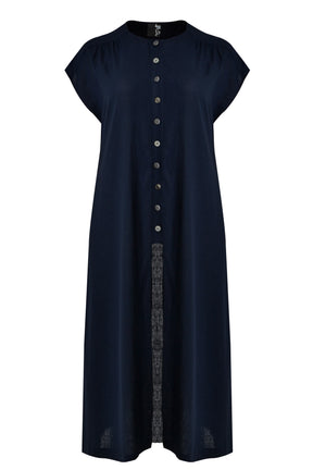 Mat Longline Tunic in Navy  