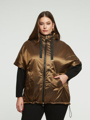 Mat Short Sleeve Jacket in Bronze