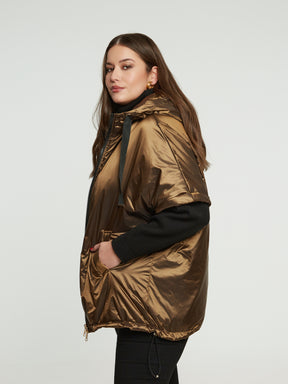 Mat Short Sleeve Jacket in Bronze