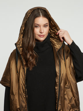 Mat Short Sleeve Jacket in Bronze