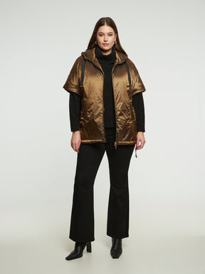 Mat Short Sleeve Jacket in Bronze