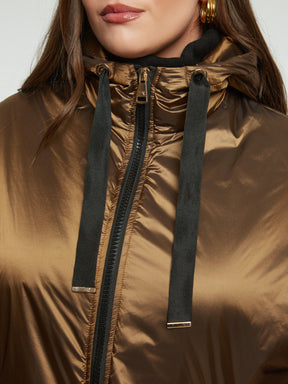 Mat Short Sleeve Jacket in Bronze