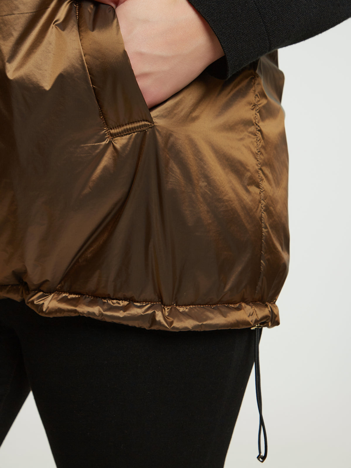 Mat Short Sleeve Jacket in Bronze