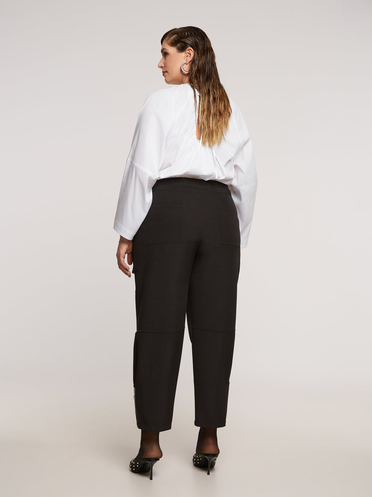 Mat Zip Trousers in Black