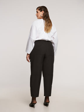 Mat Zip Trousers in Black