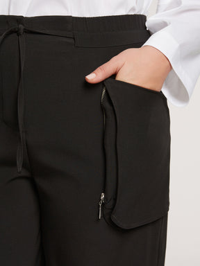 Mat Zip Trousers in Black