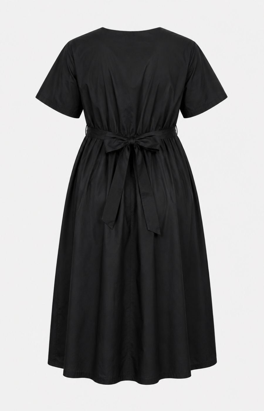 Matilda Black Dress with Pink Flowers 