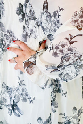 Meadow Blouse in Floral White