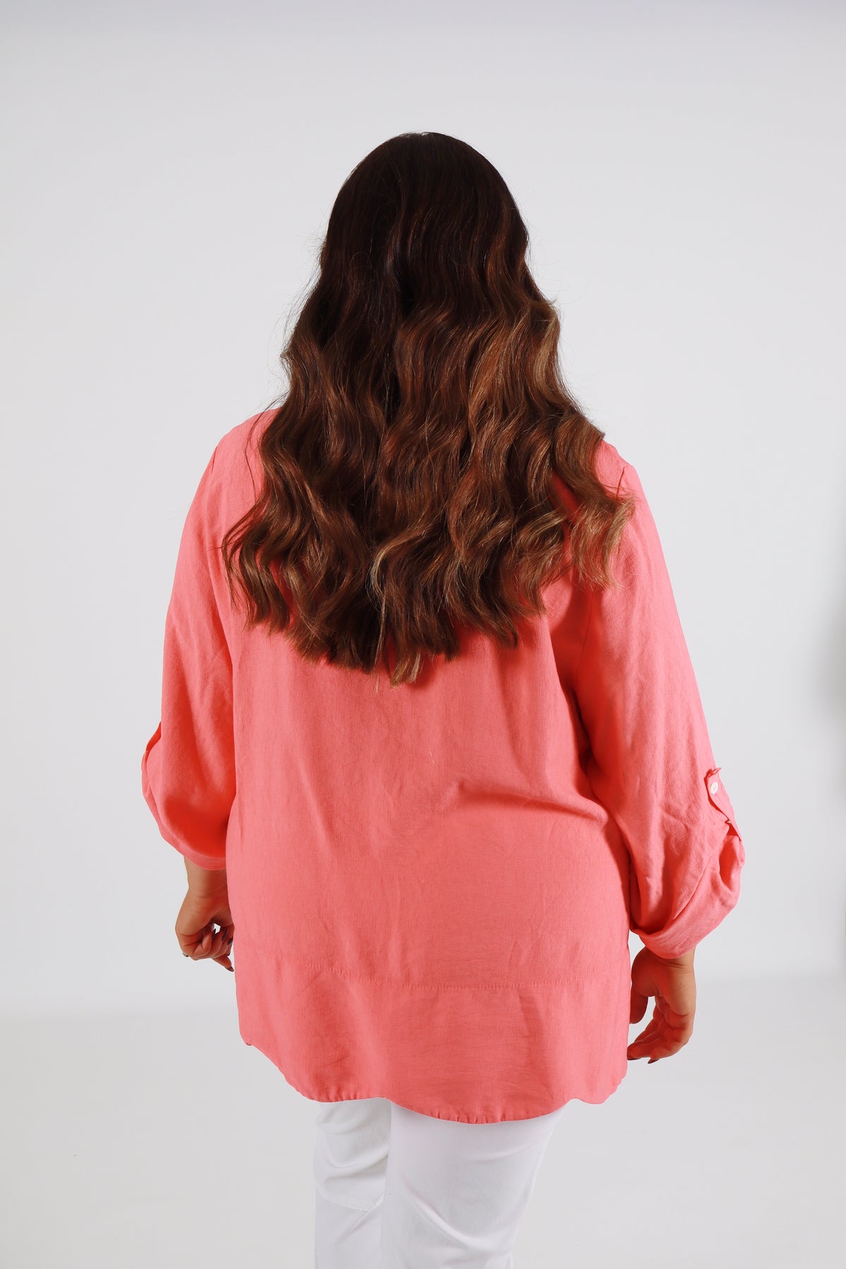 Megan Blouse in Coral