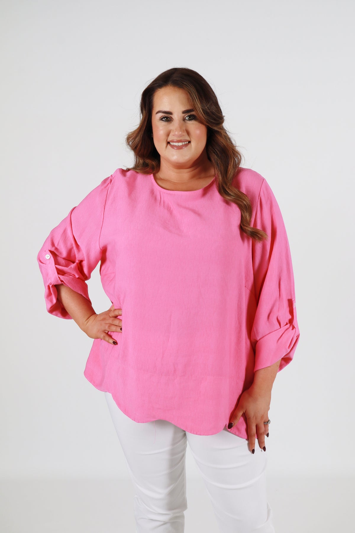 Megan Blouse in Pink