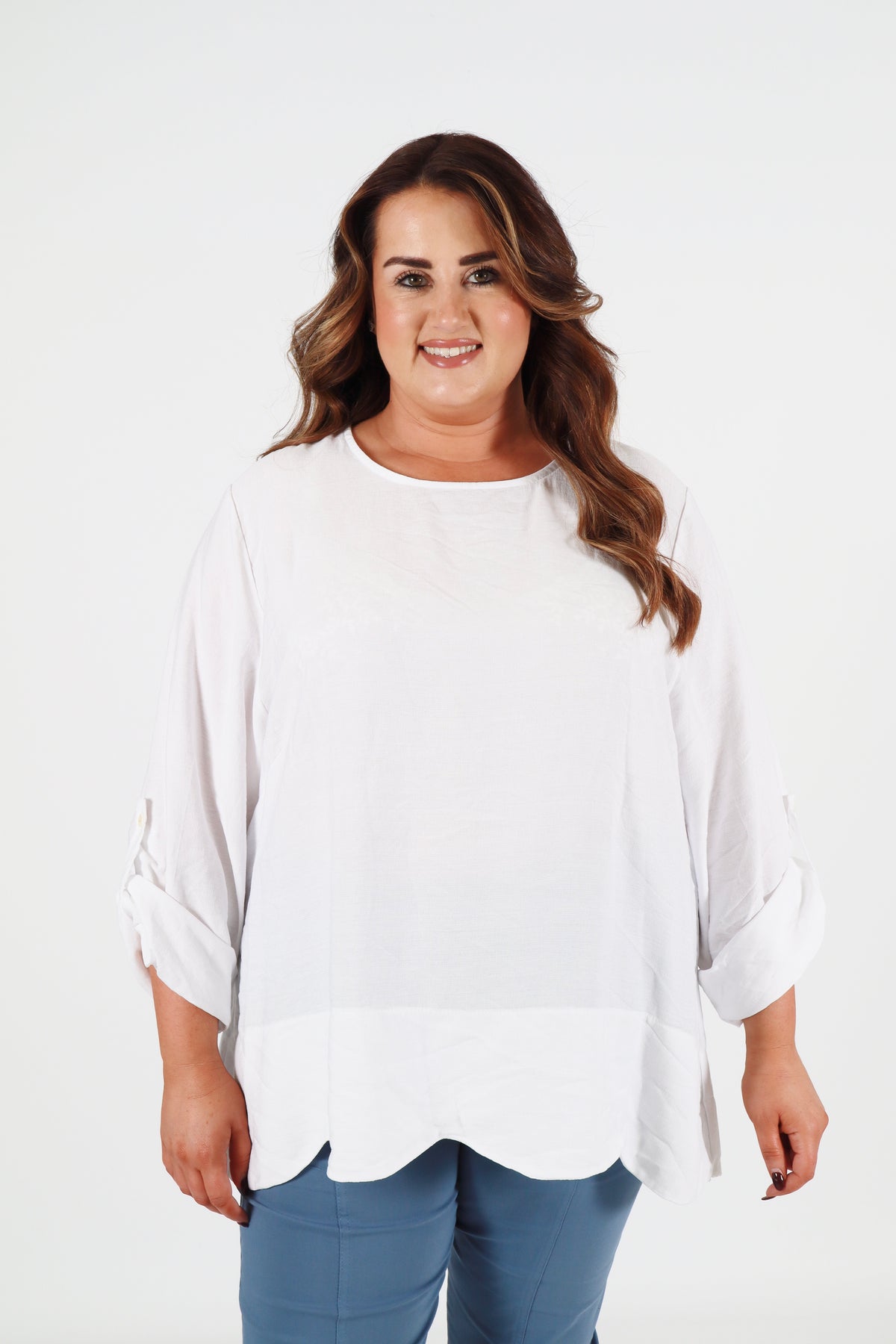 Megan Blouse in White