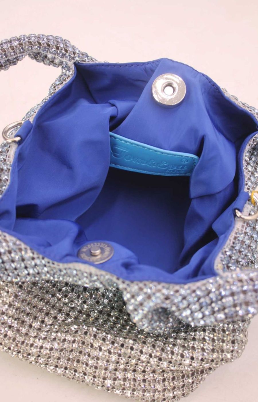 Megan Handbag in Blue/Silver 