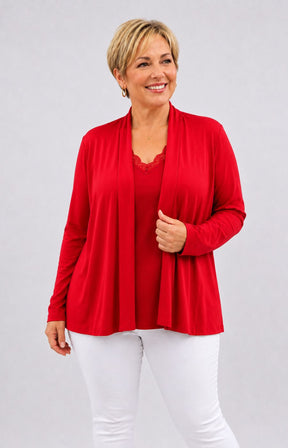 Mellomi Cleo Cardigan in Red 