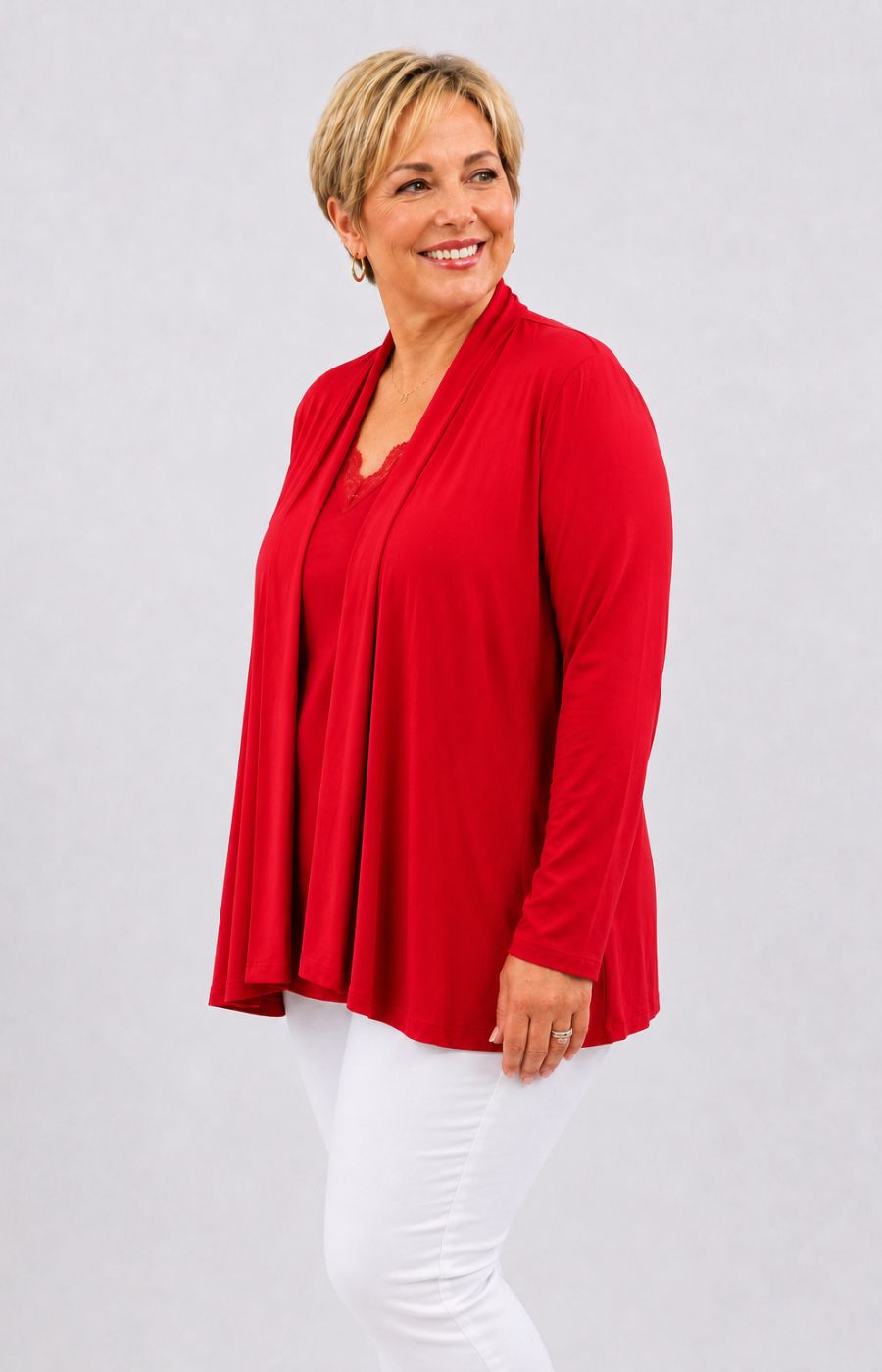 Mellomi Cleo Cardigan in Red 