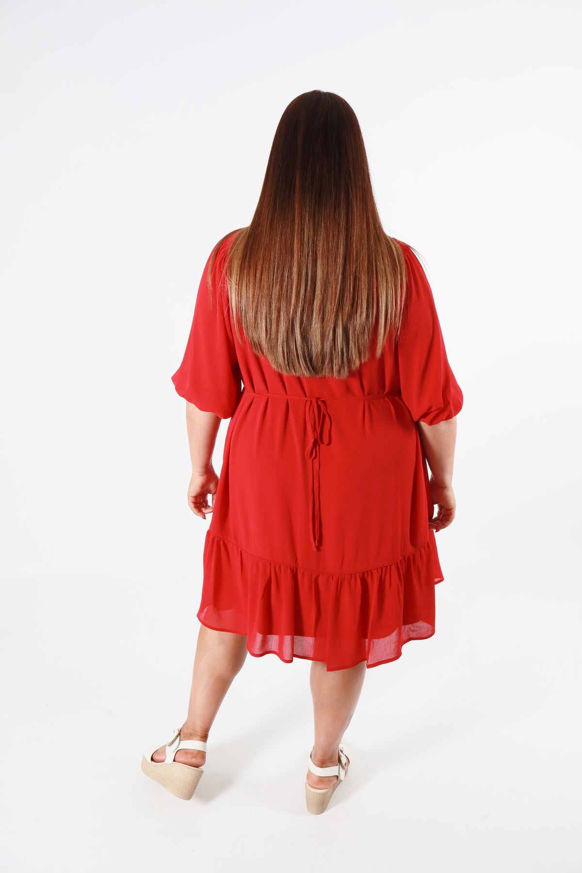 Mellomi Holly Dress in Red