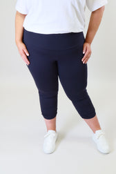 Mellomi Lara Ruched Leggings in Navy