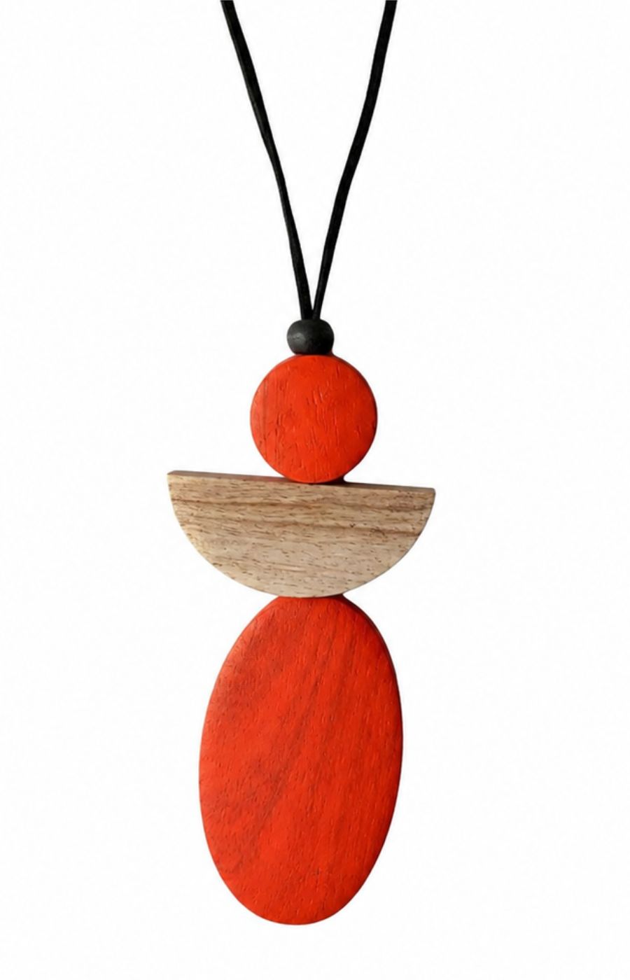 Mila Angel Necklace in Orange 
