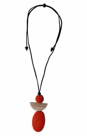 Mila Angel Necklace in Orange 
