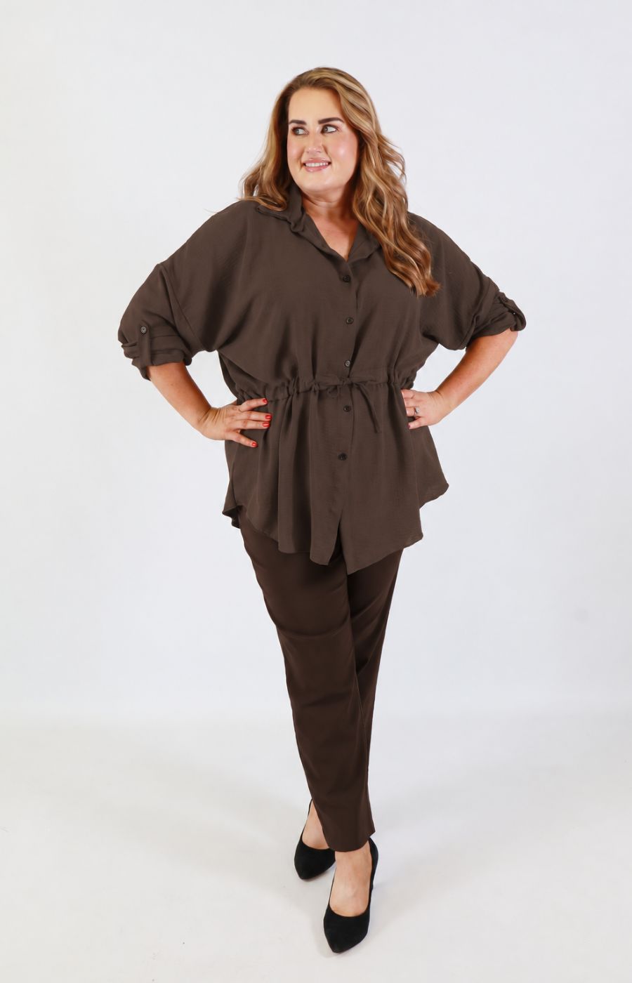 Nicole Shirt in Brown 
