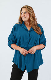 Nicole Shirt in Teal 