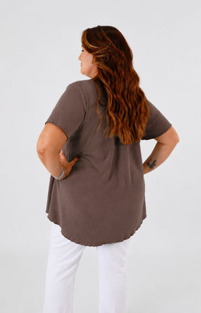 Nina Blouse in Brown 