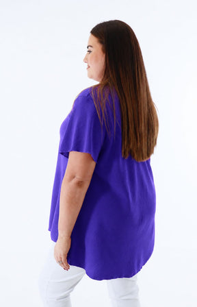 Nina Blouse in Deep Purple 