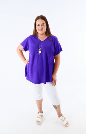 Nina Blouse in Deep Purple 