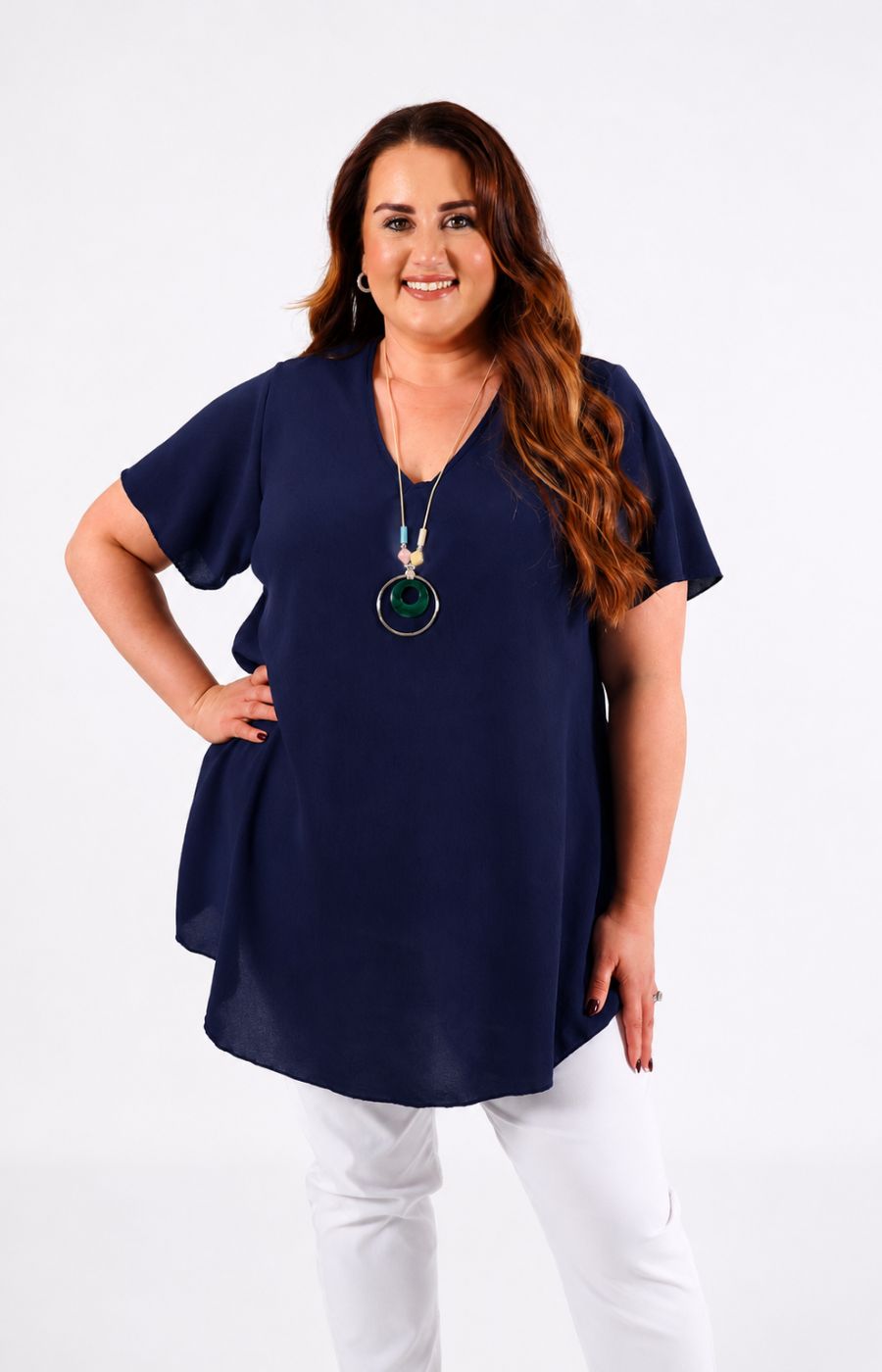 Nina Blouse in Navy 