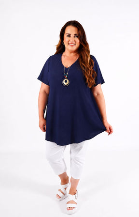 Nina Blouse in Navy 